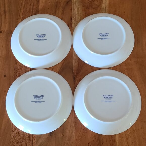 Williams Sonoma Asia Chinese Lunar Appetizer Plates - Set of 4 -  Never Used - Picture 6 of 8